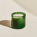 Handcrafted Luxury Scented Candle - Green Glass